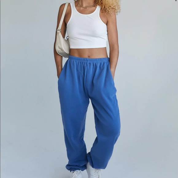 Princess Polly Academy Sweatpants blue - Picture 1 of 3